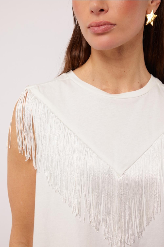 CHARISSA TOP 25ZQF17 011 OFFWHITE